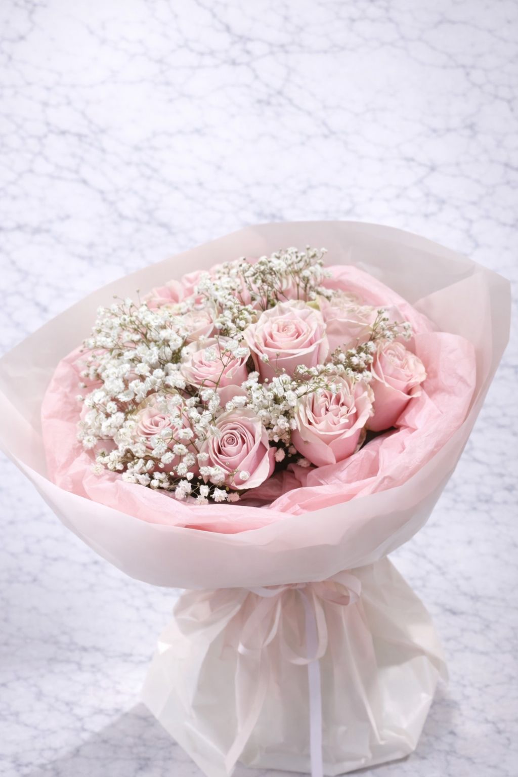12 Blush Roses Bouquet