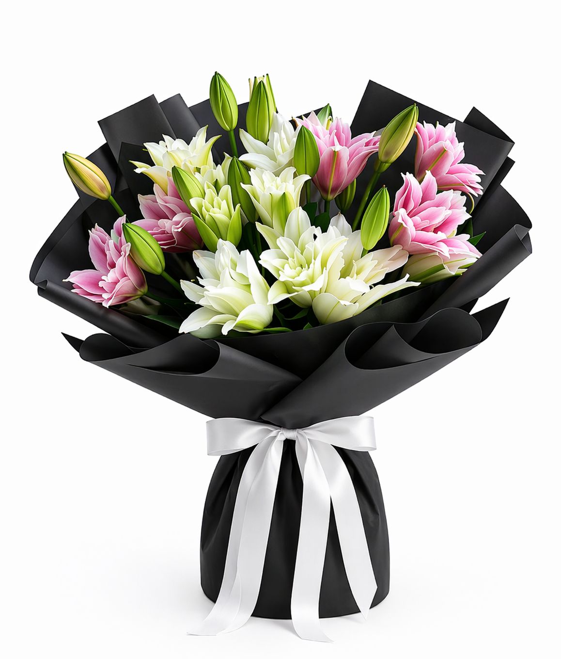 Blush Noir Lily Bouquet