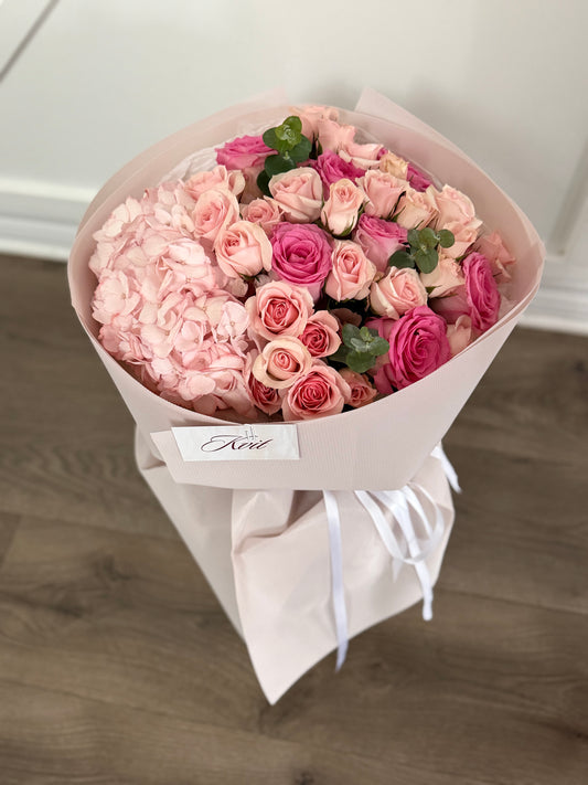 Blush Elegance Hydrangea Bouquet