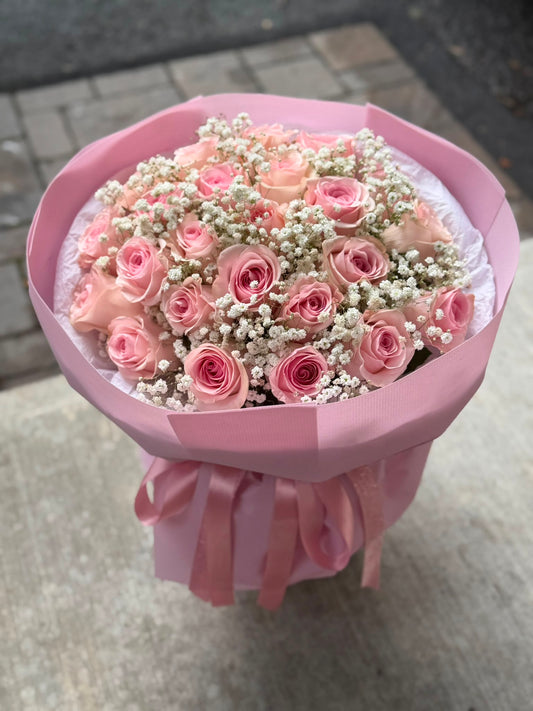 24 Premium Blush Roses