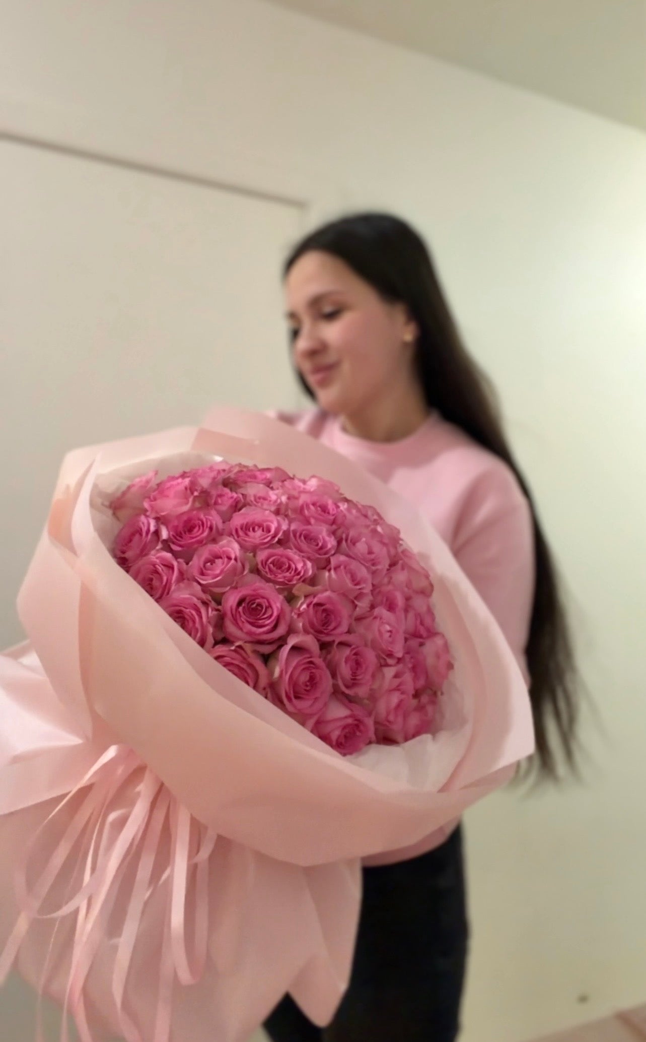 48 Premium Ecuadorian Pink Roses