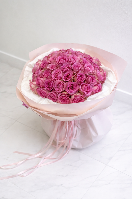 48 Premium Ecuadorian Pink Roses