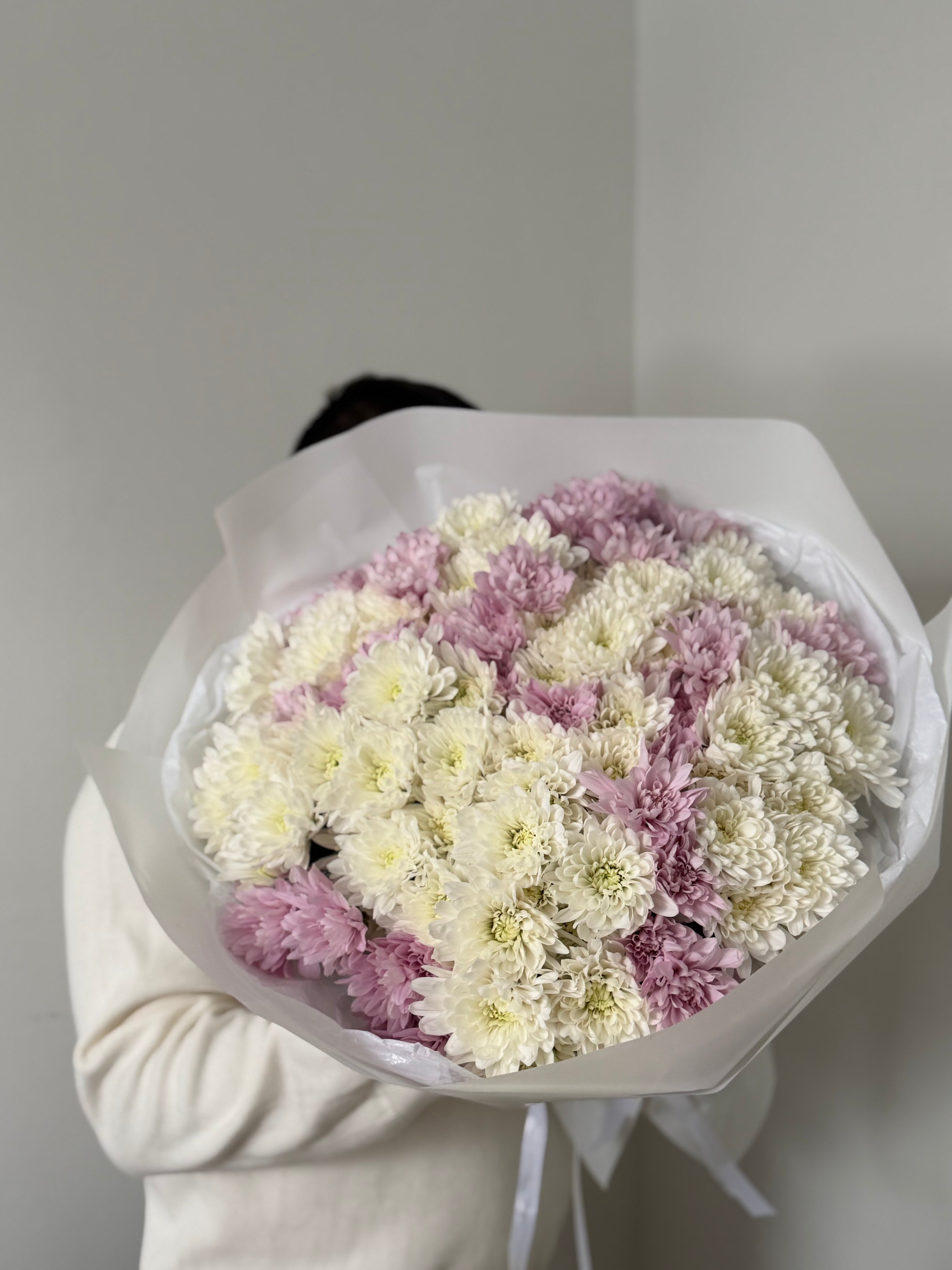 Pink & White Chrysanthemum Duo