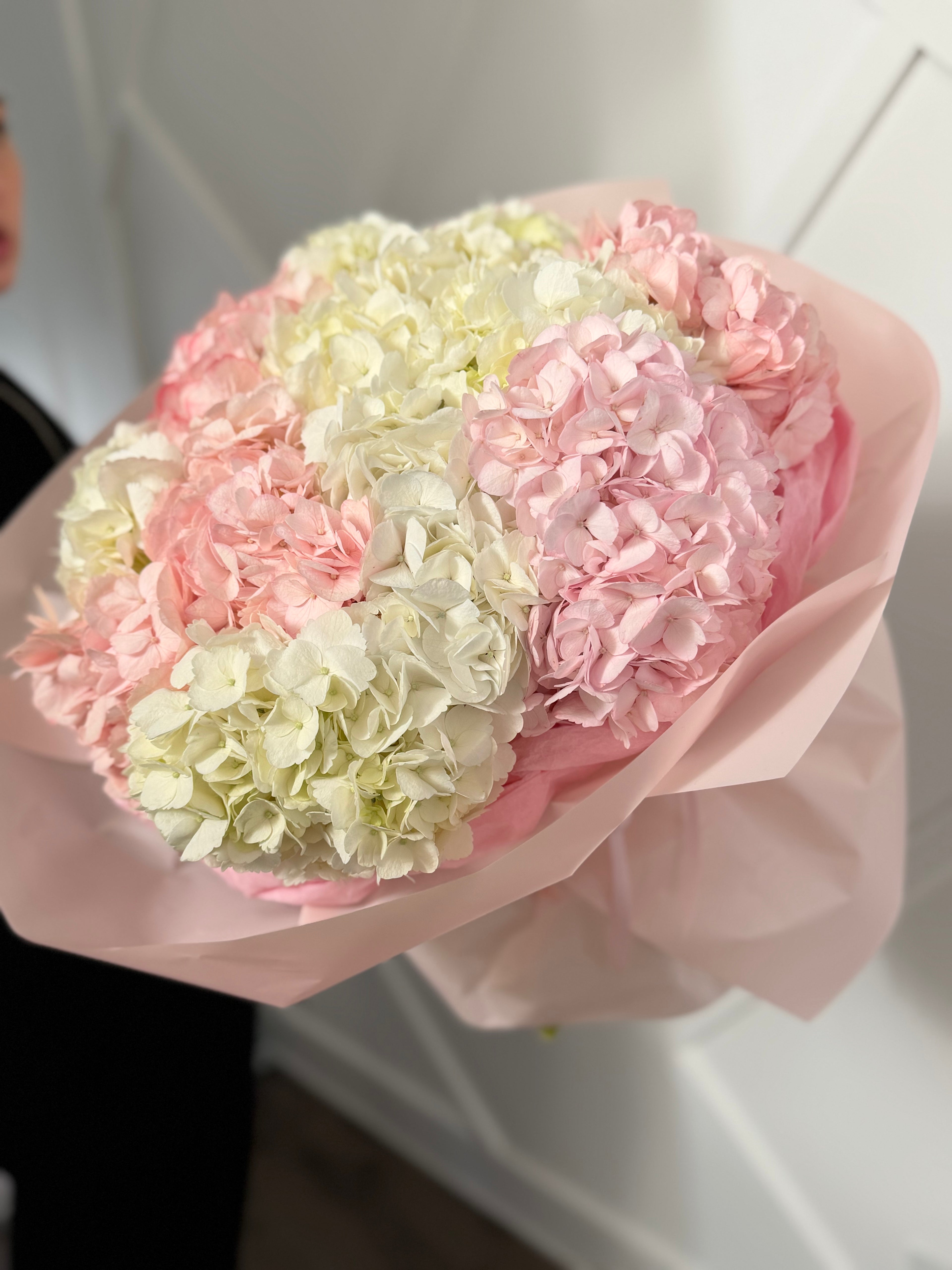 Pink & White Hydrangea Bouquet