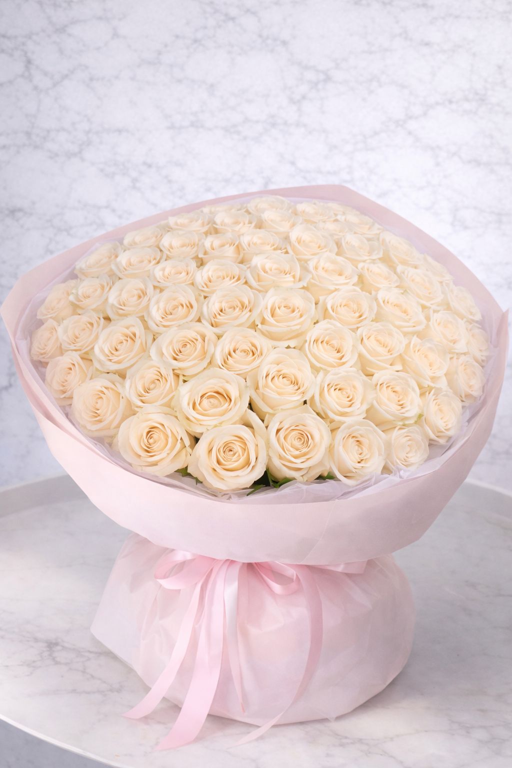 48 White Roses