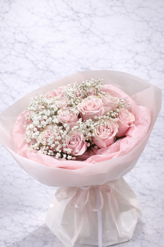 12 Blush Roses Bouquet