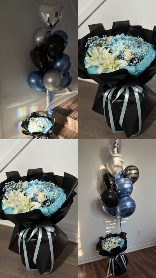 Black & blue combo