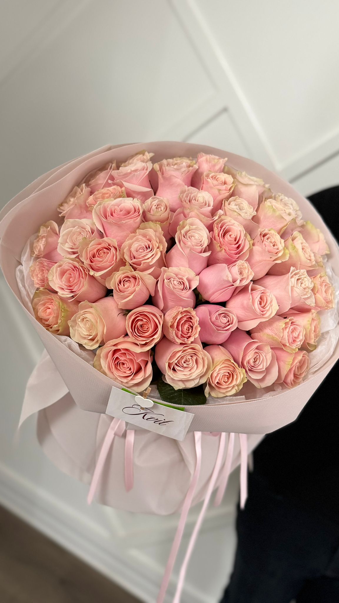 48 blush pink roses